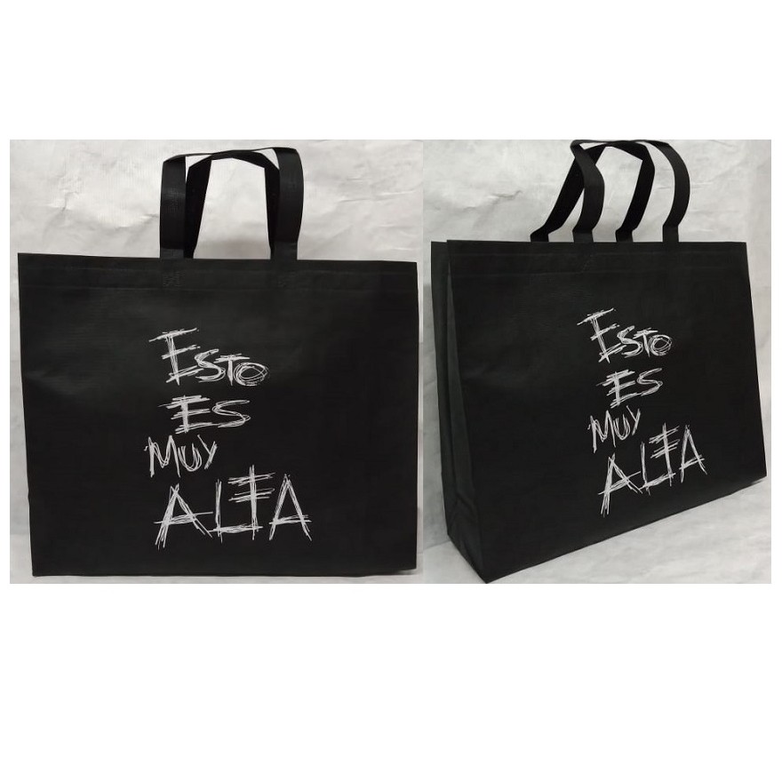 Sealed bag with handles, side and bottom gusset